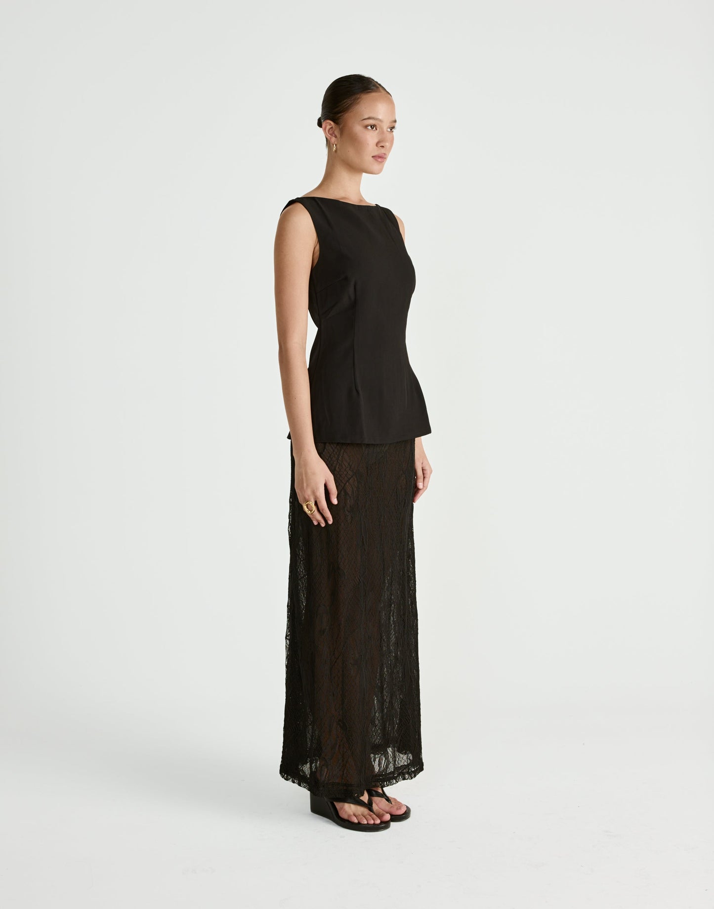 Sita Maxi Skirt (Black)