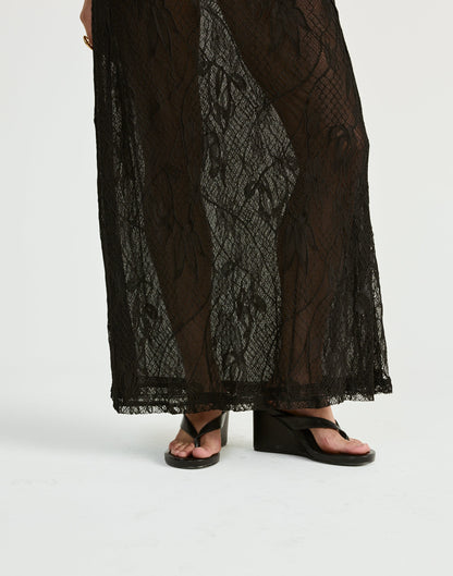Sita Maxi Skirt (Black)