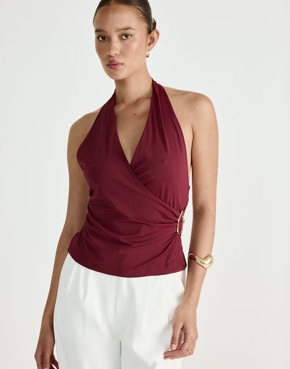 Agnete Top (Plum)