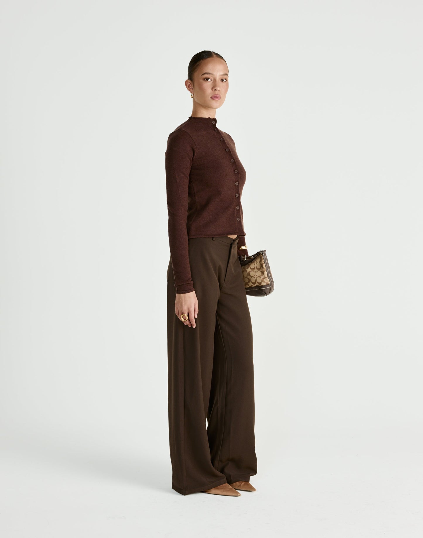 Coen Long Sleeve Top (Chocolate)