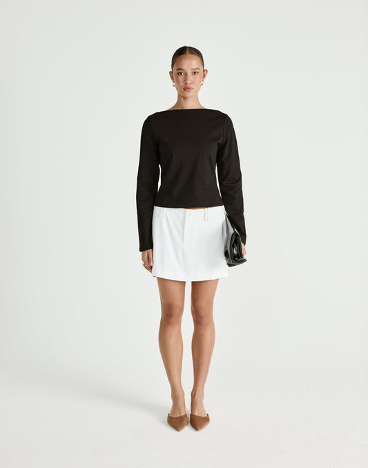 Mariano Long Sleeve Top (Black)