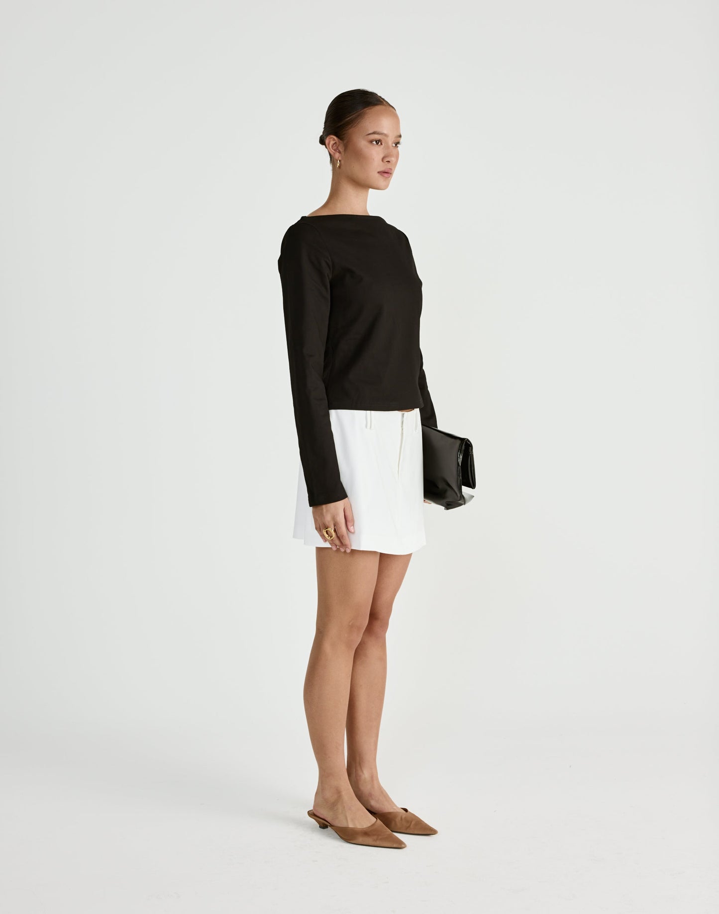 Lettie Mini Skirt (White)