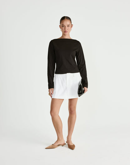 Mariano Long Sleeve Top (Black)