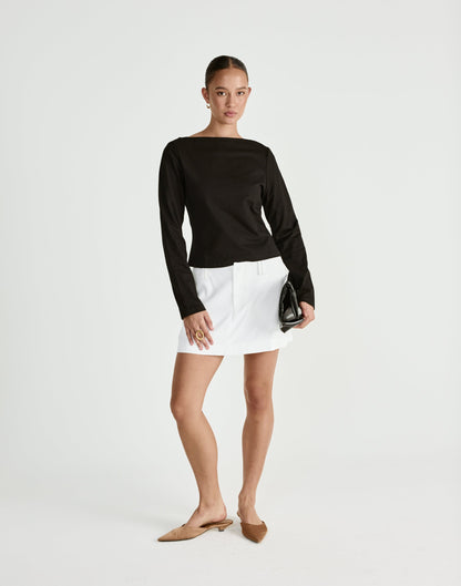Mariano Long Sleeve Top (Black)