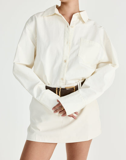 Lettie Mini Skirt (Oat)