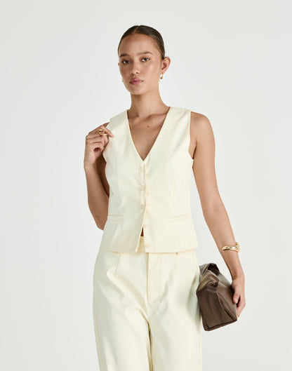 Taylah Vest (Lemon)