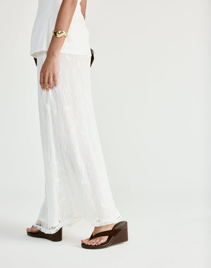 Sita Maxi Skirt (White)