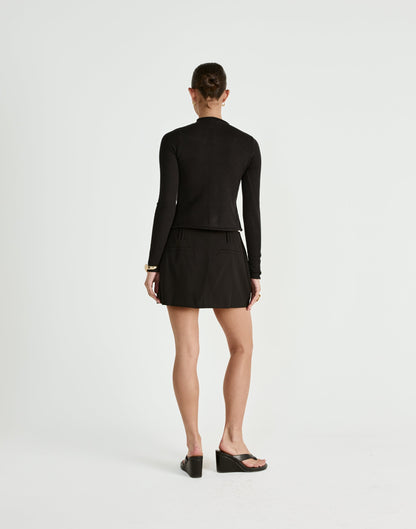 Lettie Mini Skirt (Black)