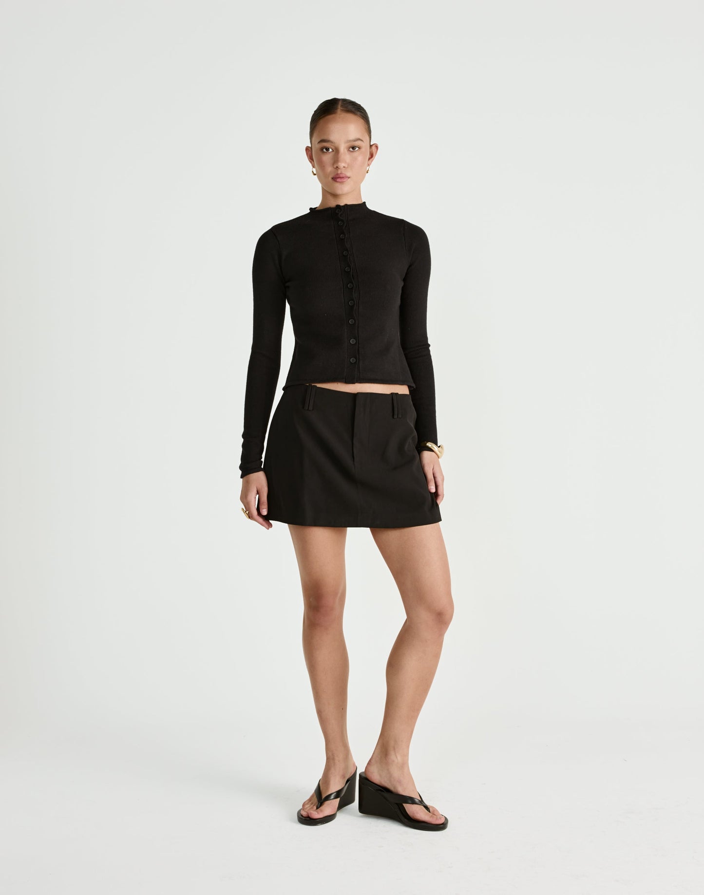 Lettie Mini Skirt (Black)
