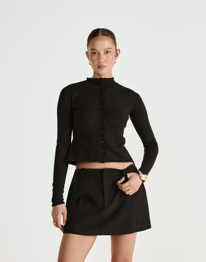 Lettie Mini Skirt (Black)