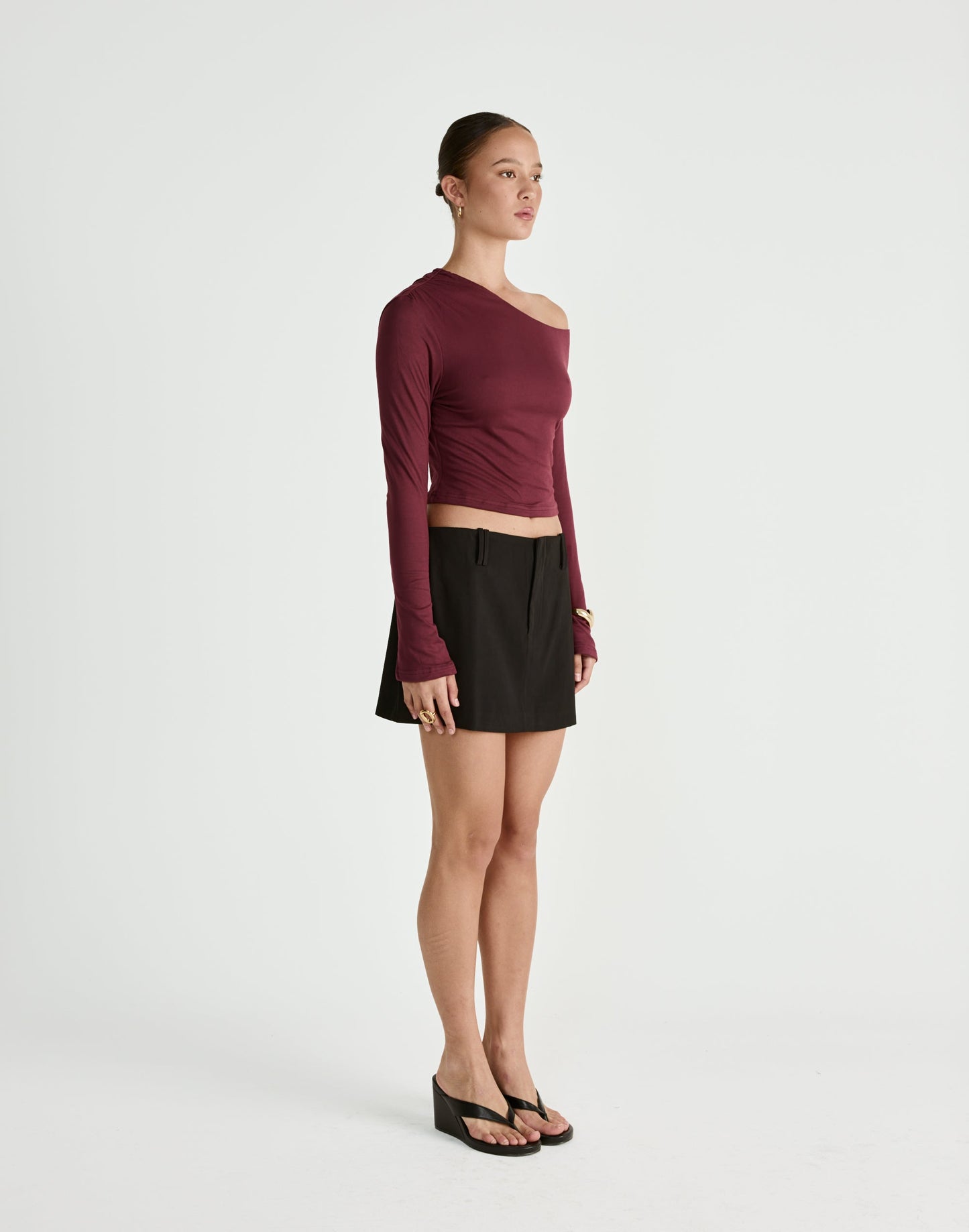 Ozias Long Sleeve Top (Plum)