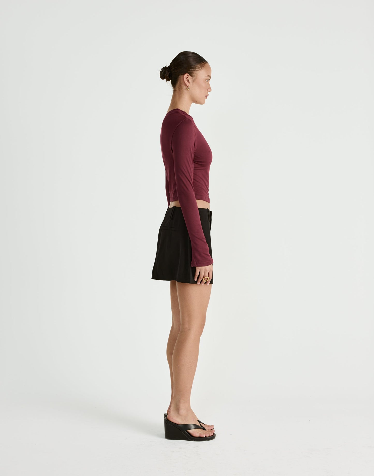 Ozias Long Sleeve Top (Plum)