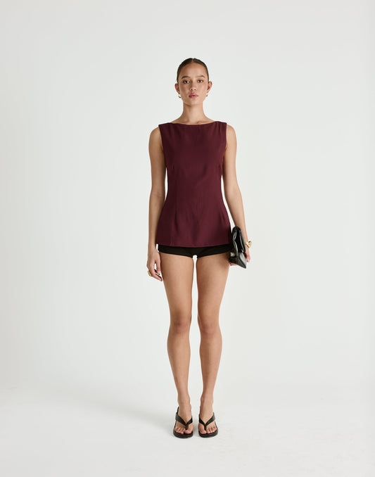 Ronnie Top (Plum)