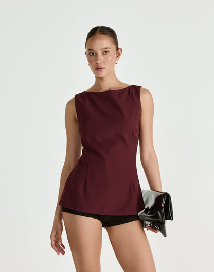 Ronnie Top (Plum)