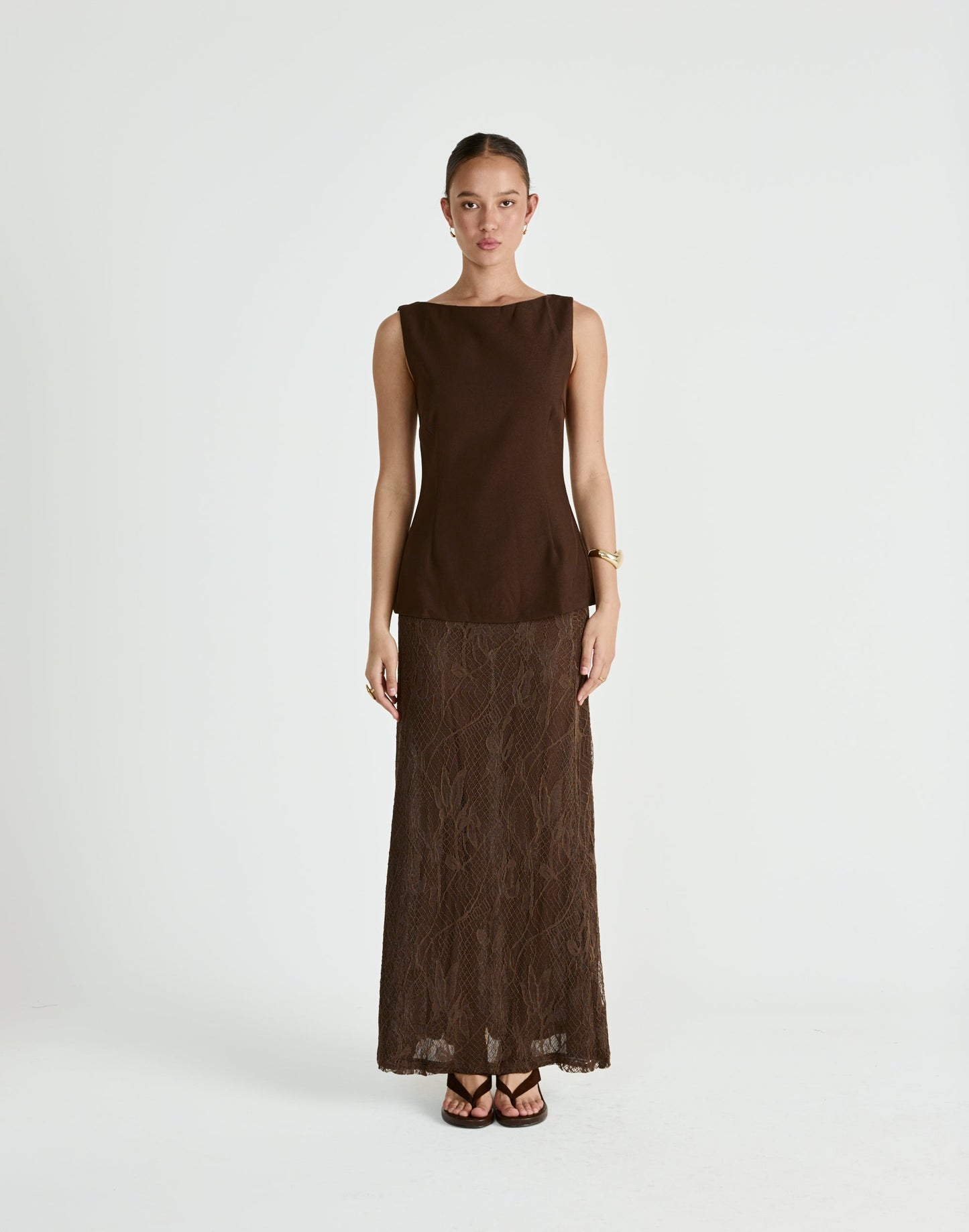 Sita Maxi Skirt (Chocolate)
