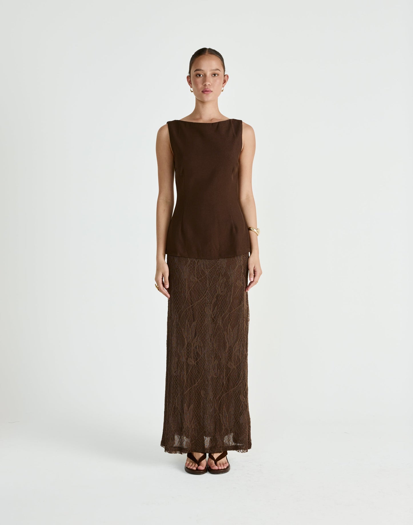 Sita Maxi Skirt (Chocolate)