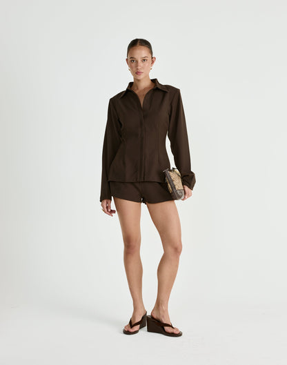 Mariella Top (Chocolate)