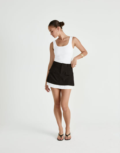Scarlette Mini Skirt (Black)