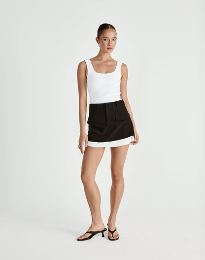 Scarlette Mini Skirt (Black)
