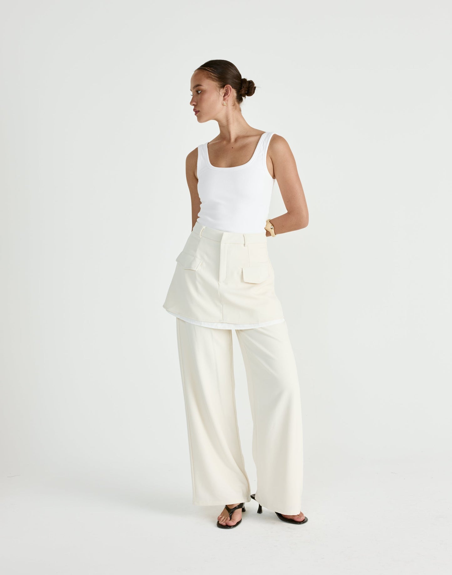 Scarlette Mini Skirt (Oat)