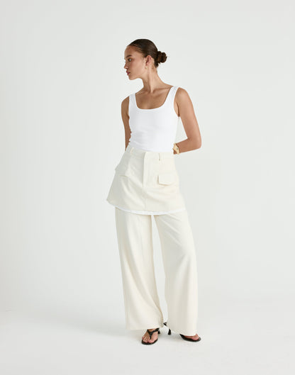 Scarlette Mini Skirt (Oat)