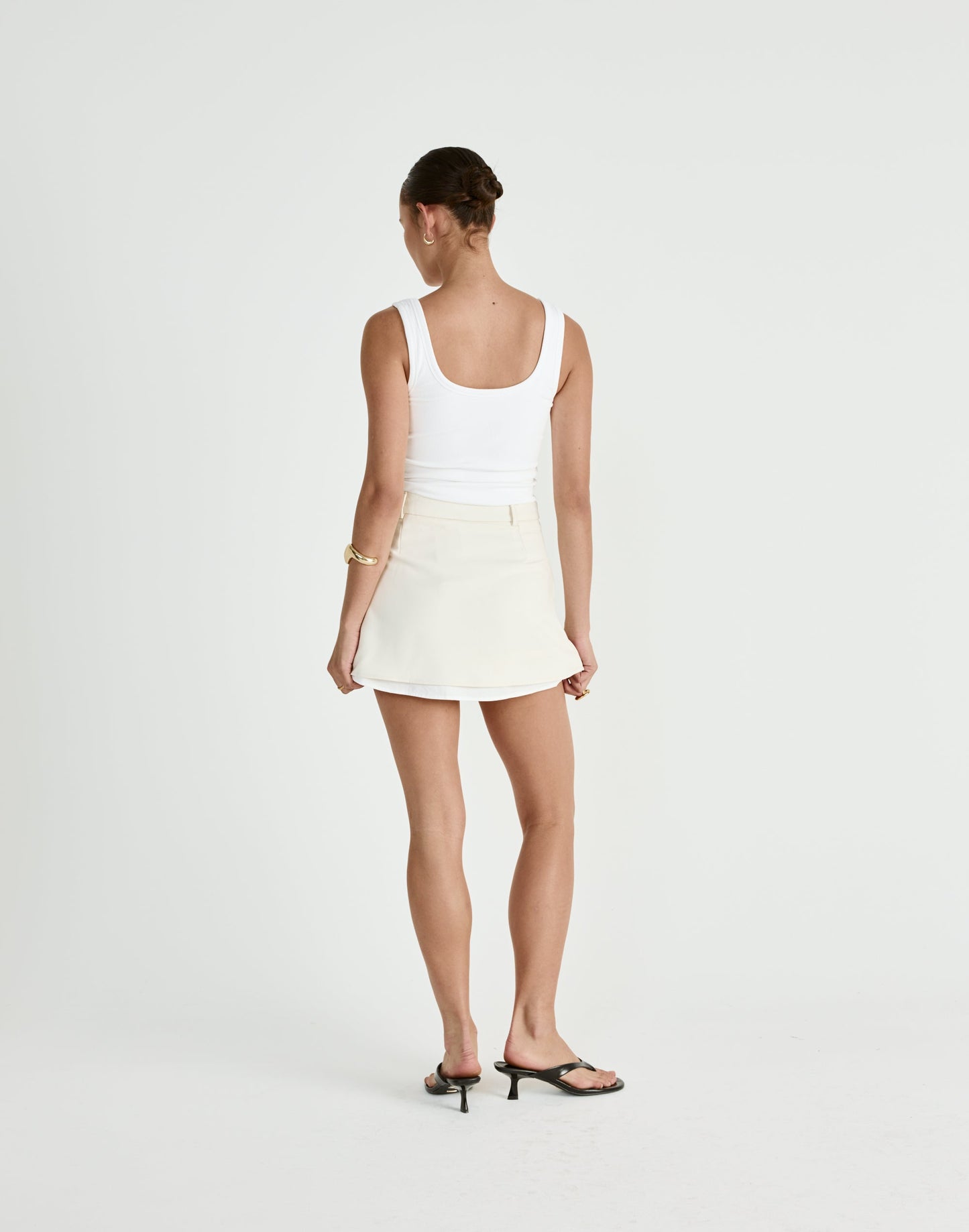 Scarlette Mini Skirt (Oat)