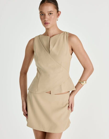 Tonya Mini Skirt (Honey)