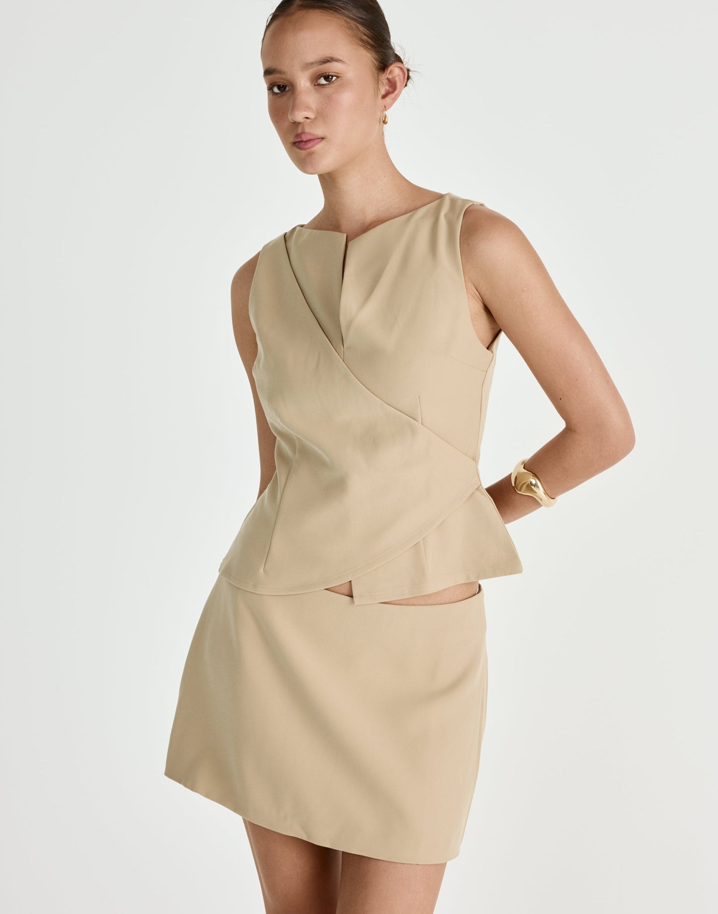 Tonya Mini Skirt (Honey)