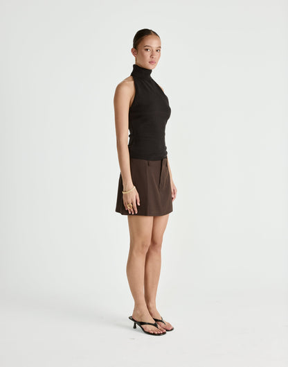 Lupe Skort (Chocolate)