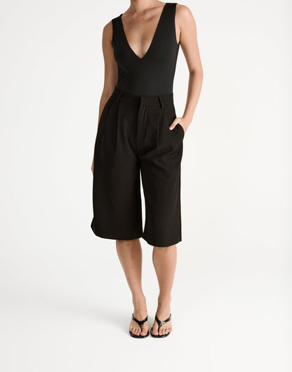 Emmett Midi Pants (Black)