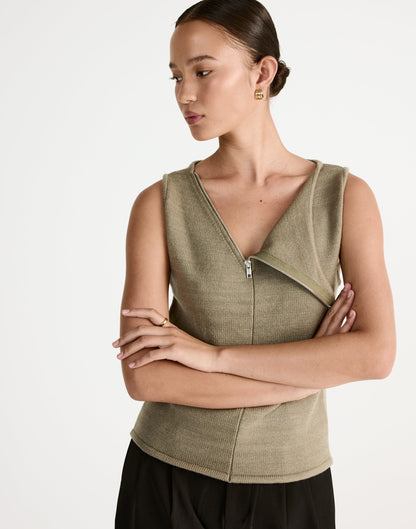 Wynter Top (Dusty Olive)