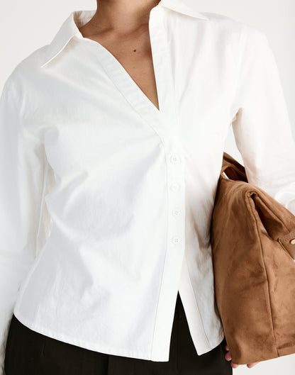 Judah Long Sleeve Top (White)