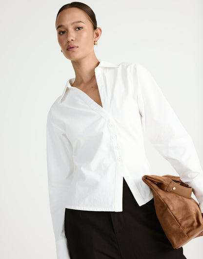 Judah Long Sleeve Top (White)