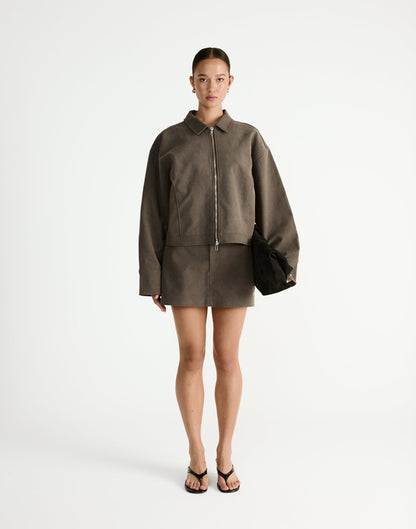 Houston Skort (Warm Grey)