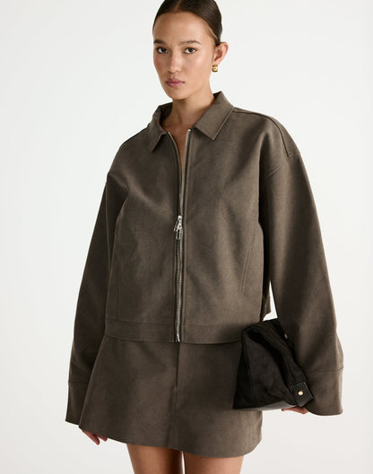 Houston Skort (Warm Grey)