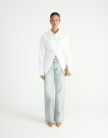 Barrett Long Sleeve Shirt (White)