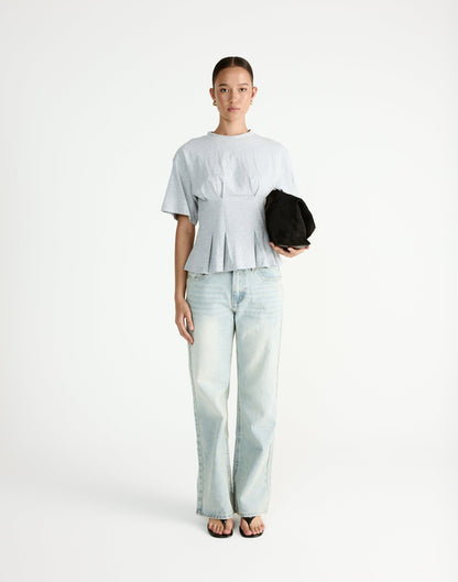 Chaya Top (Grey Marle)