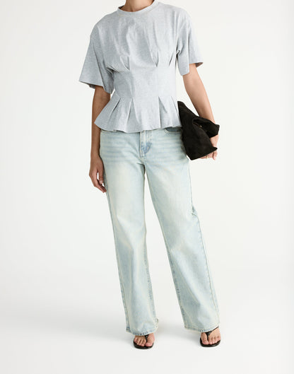 Chaya Top (Grey Marle)