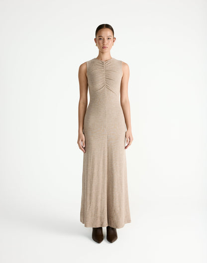 Cosmia Maxi Dress (Stone)
