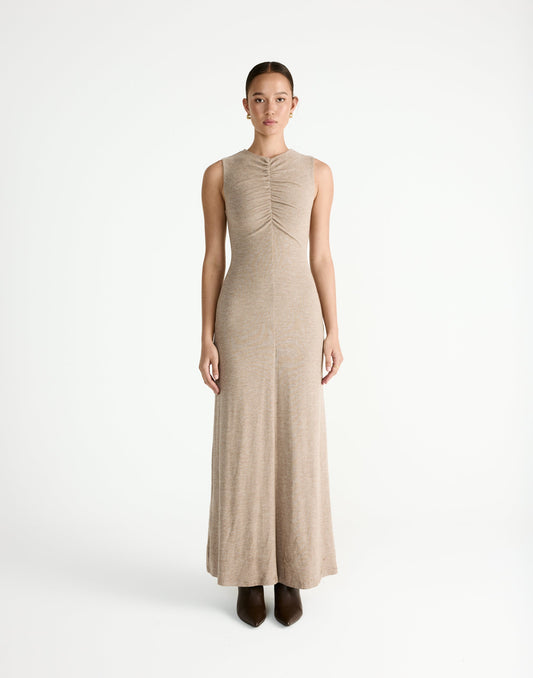 Cosmia Maxi Dress (Stone)