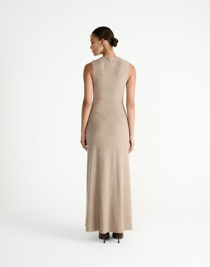 Cosmia Maxi Dress (Stone)