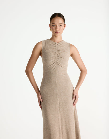 Cosmia Maxi Dress (Stone)