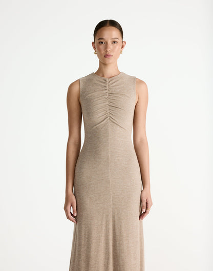 Cosmia Maxi Dress (Stone)