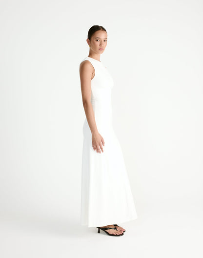Cosmia Maxi Dress (Off White)