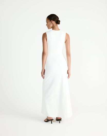 Cosmia Maxi Dress (Off White)