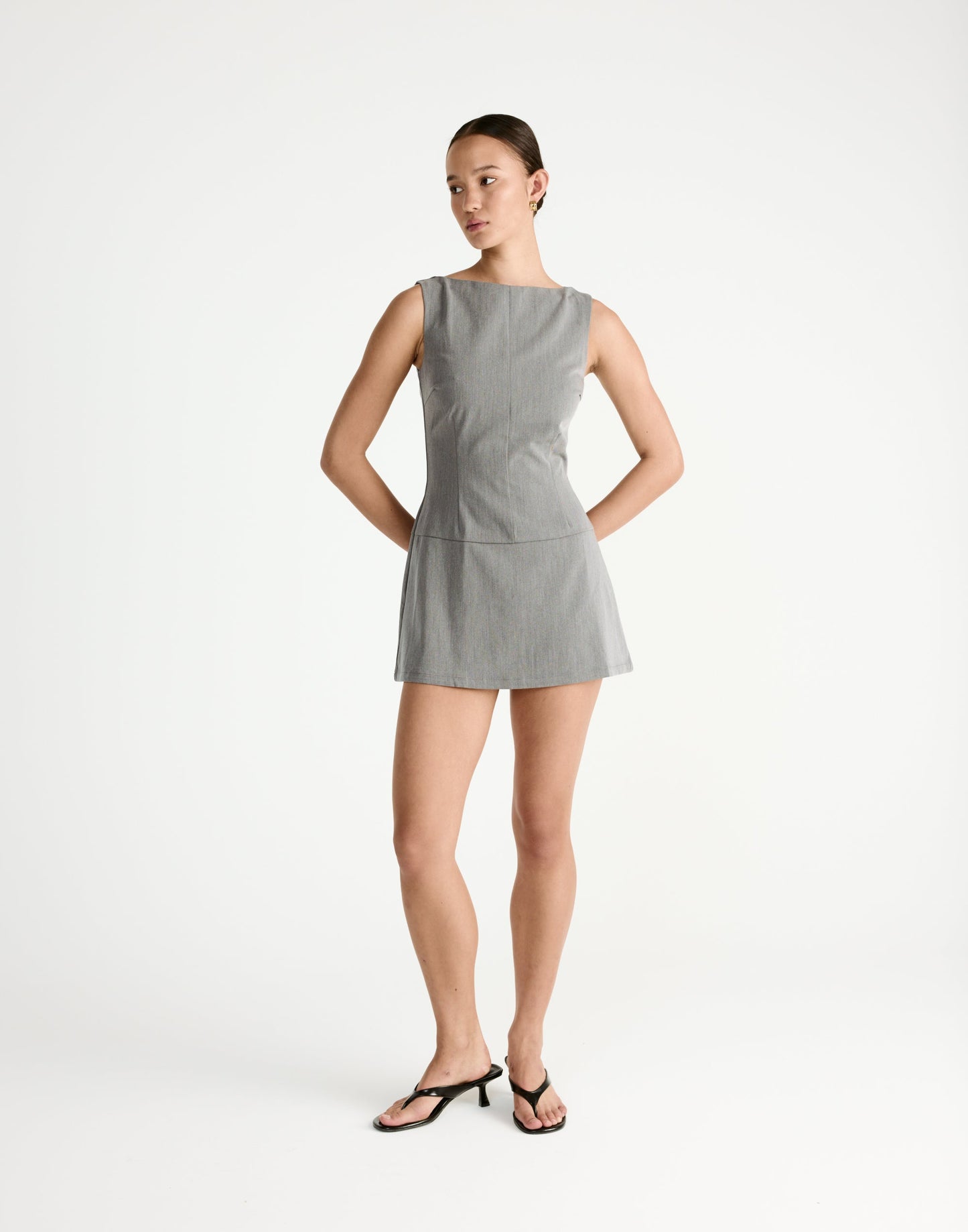Flux Mini Dress (Grey)
