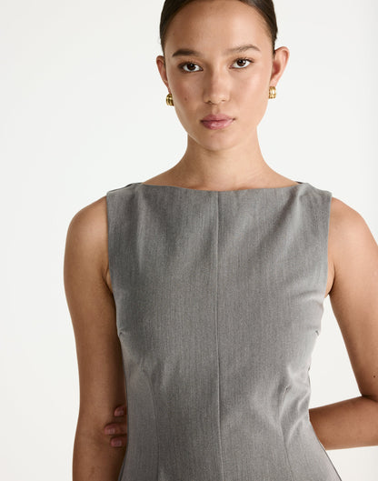 Flux Mini Dress (Grey)