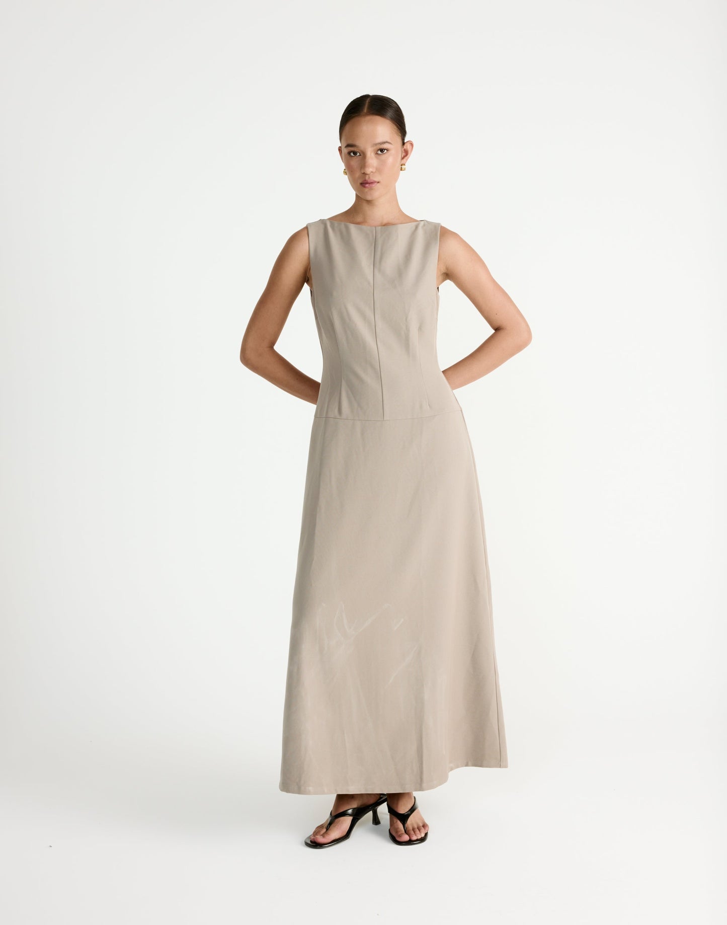 Flux Maxi Dress (Pebble)