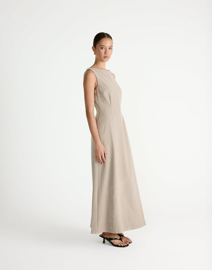 Flux Maxi Dress (Pebble)