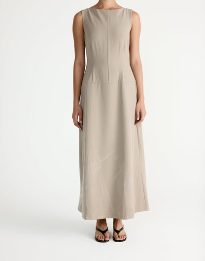 Flux Maxi Dress (Pebble)